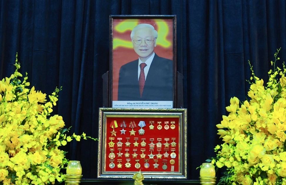 Nhân dân bắt đầu vào viếng Tổng Bí thư Nguyễn Phú Trọng từ 18 giờ hôm nay