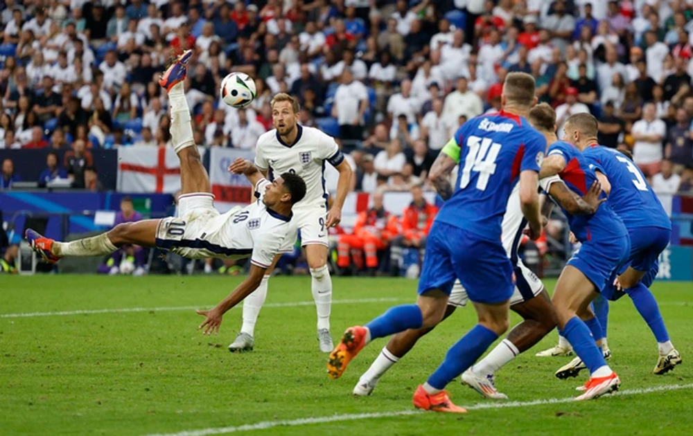 Euro 2024: Bellingham hoá người hùng, tuyển Anh giành quyền vào tứ kết