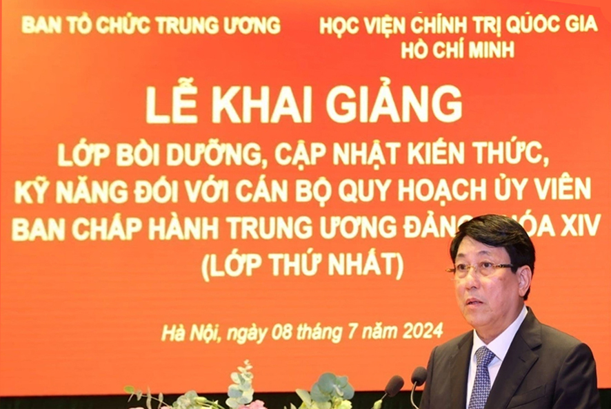 Khai giảng lớp thứ nhất bồi dưỡng cán bộ quy hoạch Ủy viên Ban Chấp hành Trung ương Đảng khóa XIV