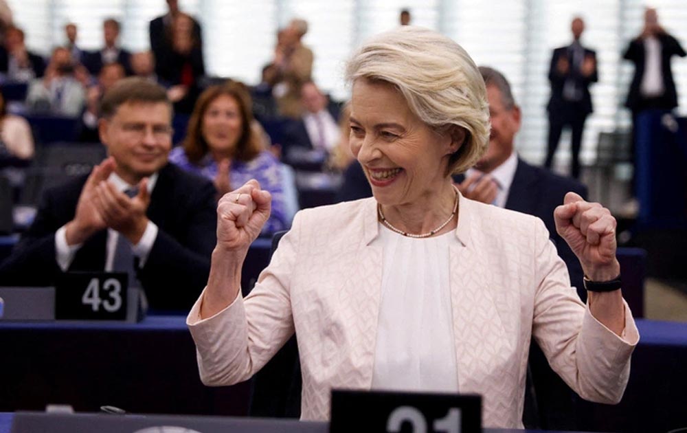 Bà Ursula von der Leyen tái đắc cử chủ tịch Ủy ban châu Âu