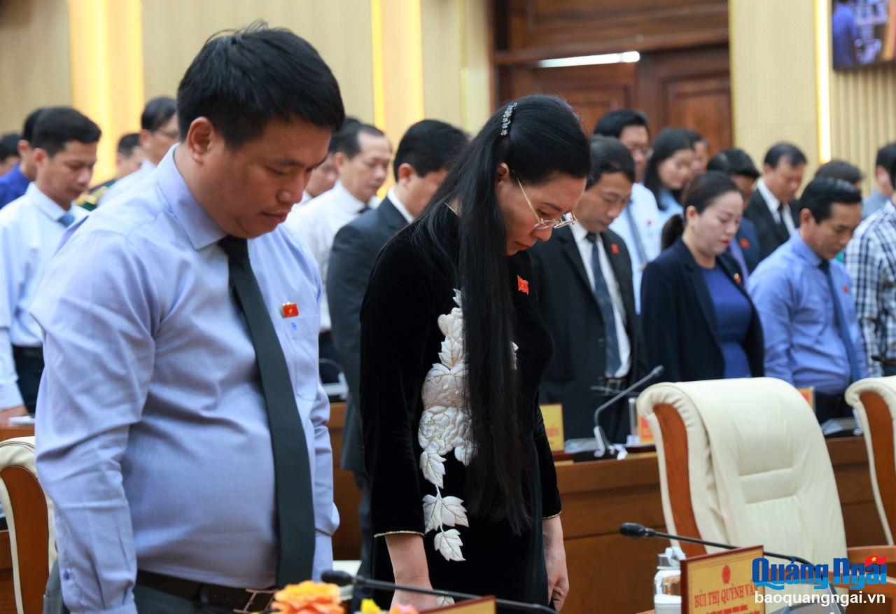 Kỳ họp HĐND tỉnh dành phút mặc niệm Tổng Bí thư Nguyễn Phú Trọng