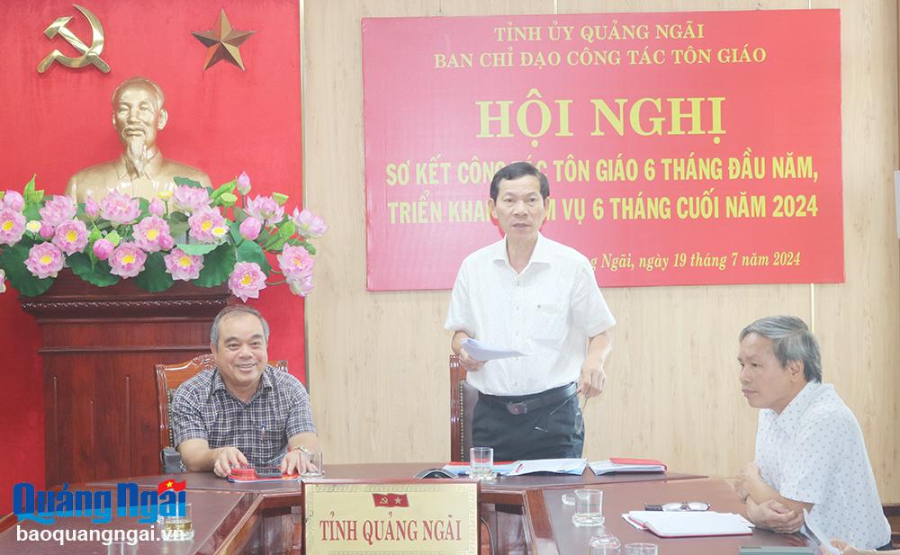 Triển khai nhiệm vụ công tác tôn giáo 6 tháng cuối năm 2024