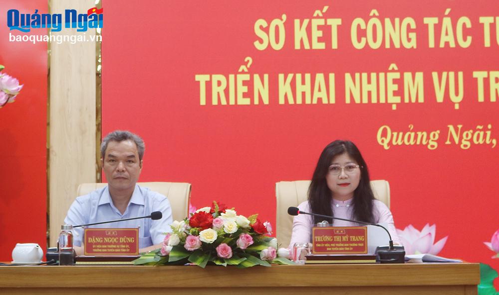 Triển khai nhiệm vụ công tác tuyên giáo 6 tháng cuối năm