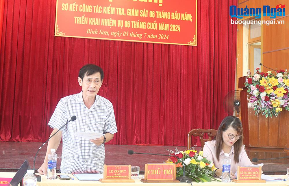 Triển khai nhiệm vụ kiểm tra, giám sát 6 tháng cuối năm