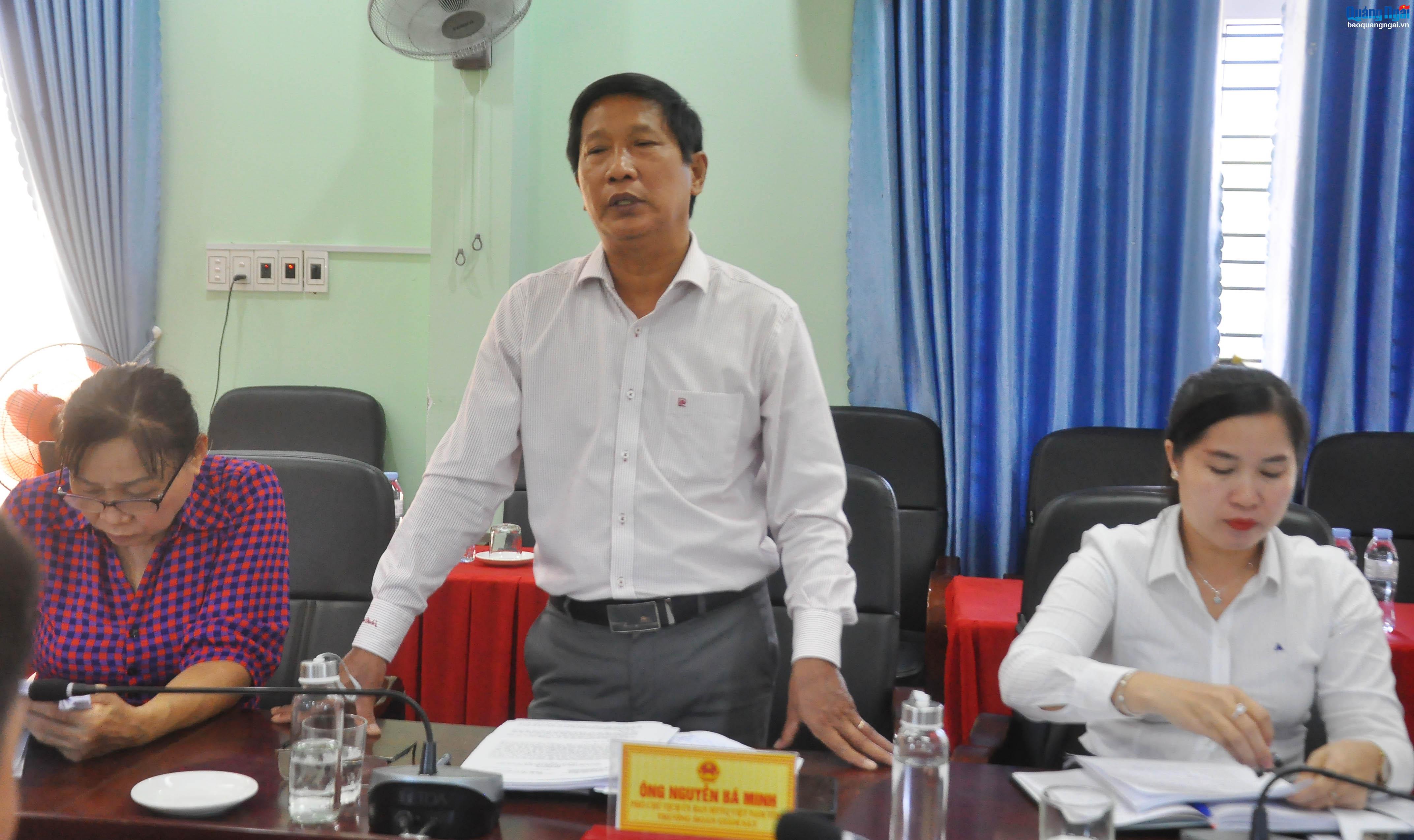 Giám sát hoạt động của đại biểu HĐND tỉnh tại đơn vị Trà Bồng và Tư Nghĩa