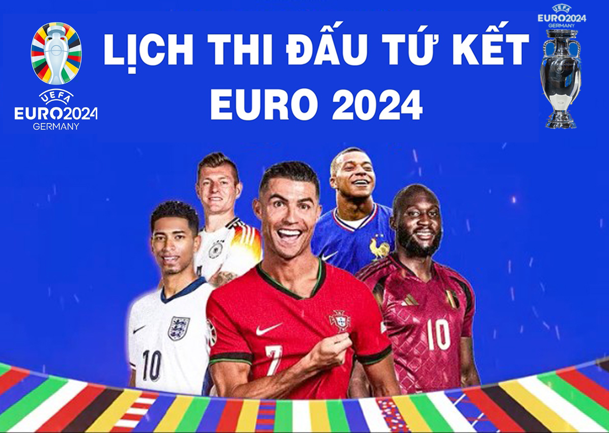 [Infographic]. Lịch thi đấu tứ kết Euro 2024