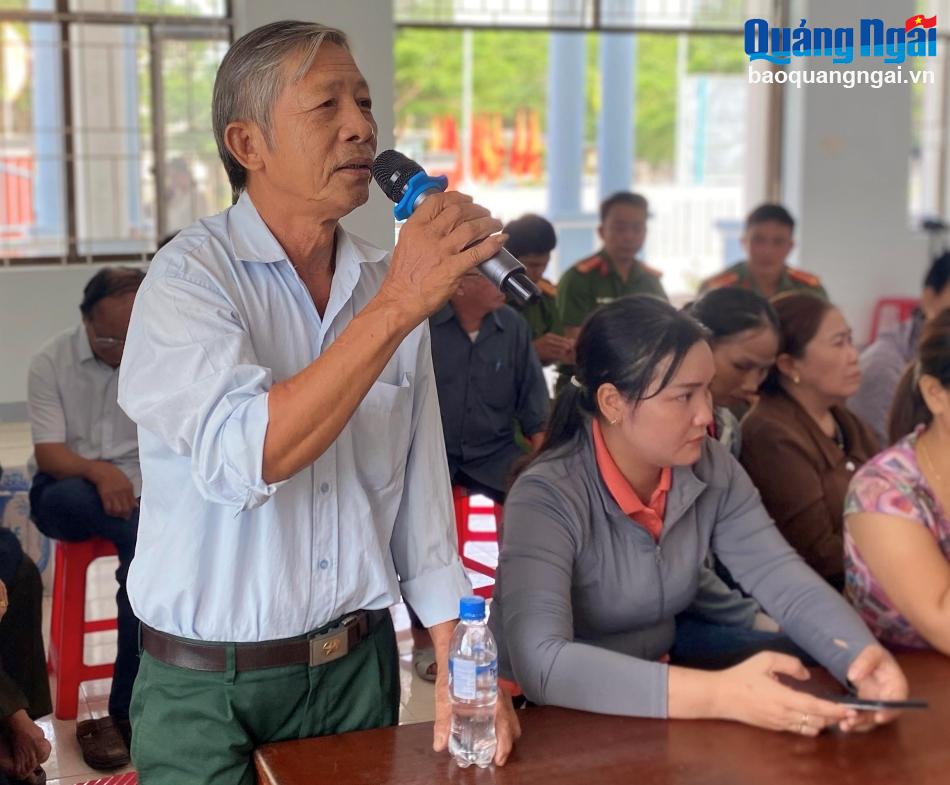 Đoàn ĐBQH tỉnh tiếp xúc cử tri xã Tịnh Giang