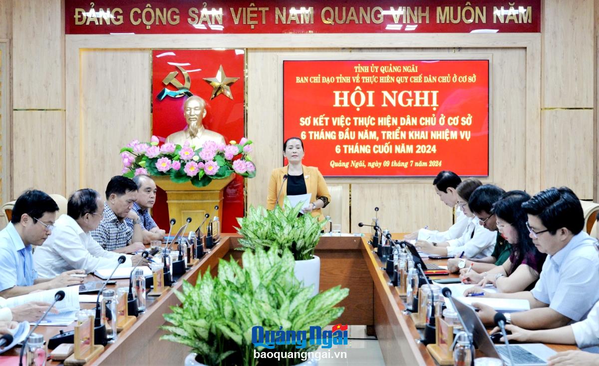 Sơ kết việc thực hiện quy chế dân chủ ở cơ sở
