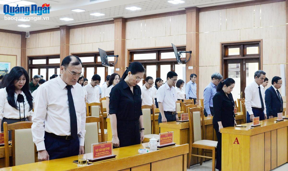 Lãnh đạo tỉnh dự Lễ truy điệu Tổng Bí thư Nguyễn Phú Trọng qua sóng truyền hình trực tiếp