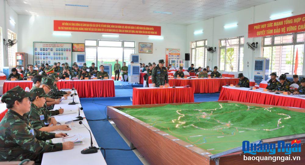Diễn tập khu vực phòng thủ huyện Minh Long năm 2023