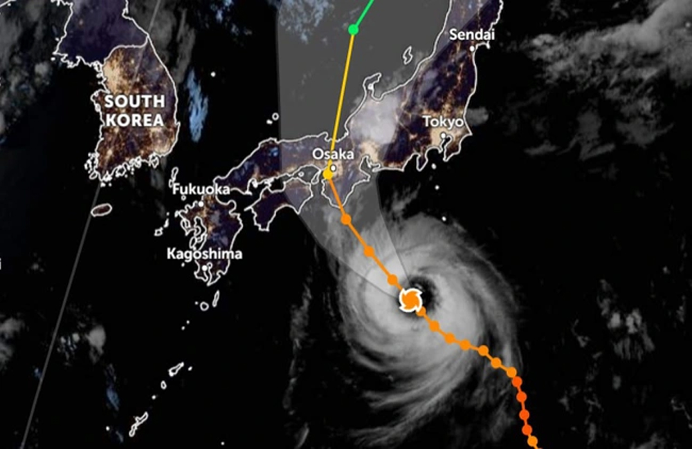 Nhật Bản cảnh báo bão mạnh kèm mưa cực lớn đúng dịp nghỉ lễ