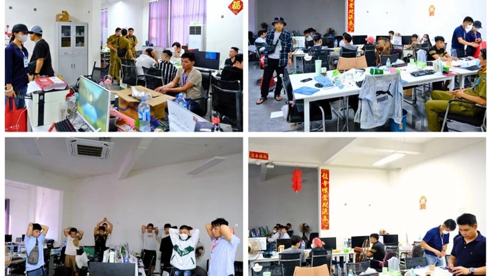 Công an Hà Tĩnh đột kích, triệt phá tổ chức lừa đảo xuyên quốc gia