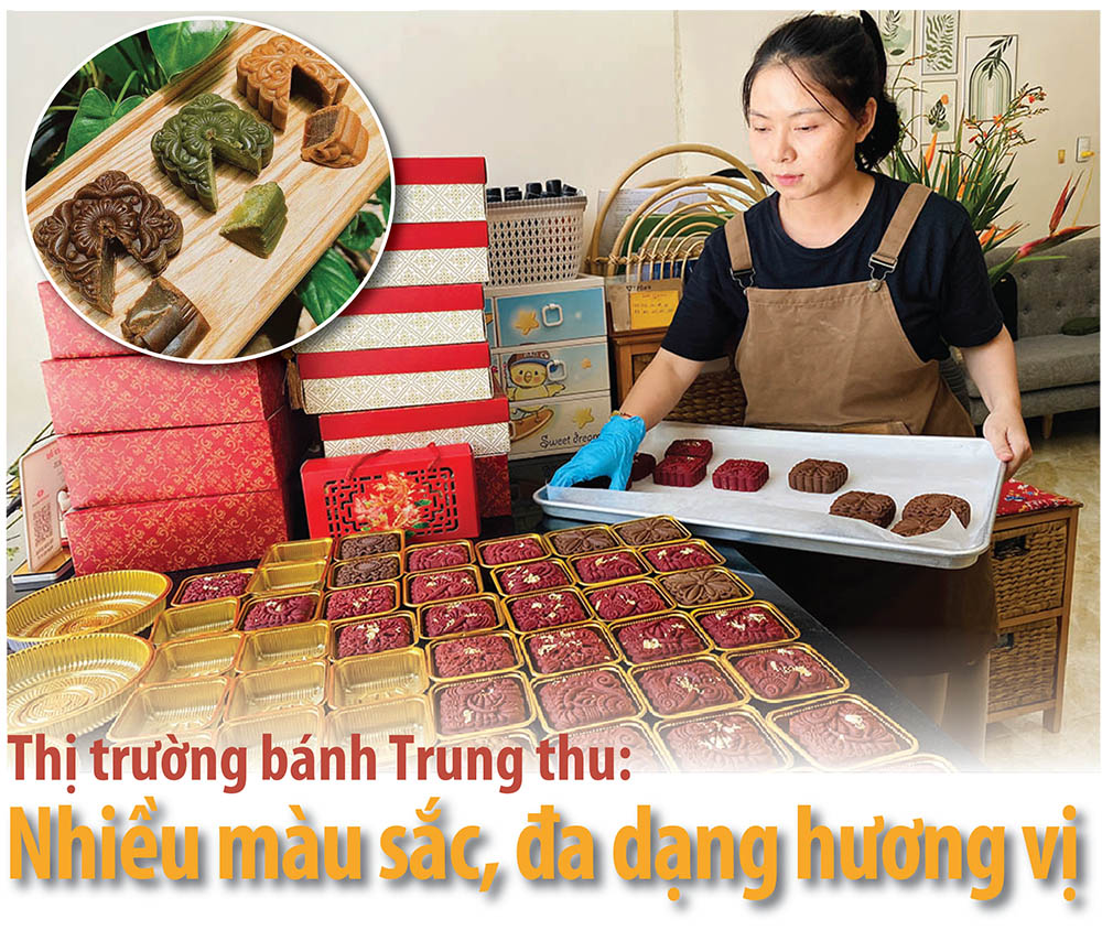 Thị trường bánh Trung thu: Nhiều màu sắc, đa dạng hương vị