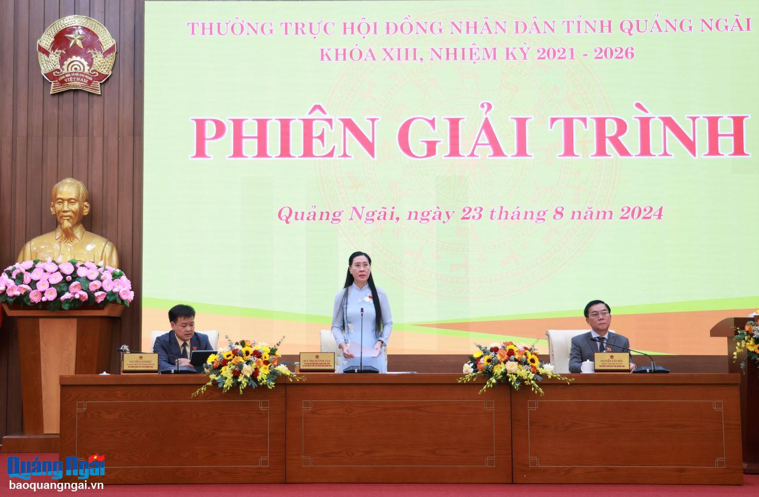 Giải trình các vấn đề “nóng” đại biểu và cử tri quan tâm