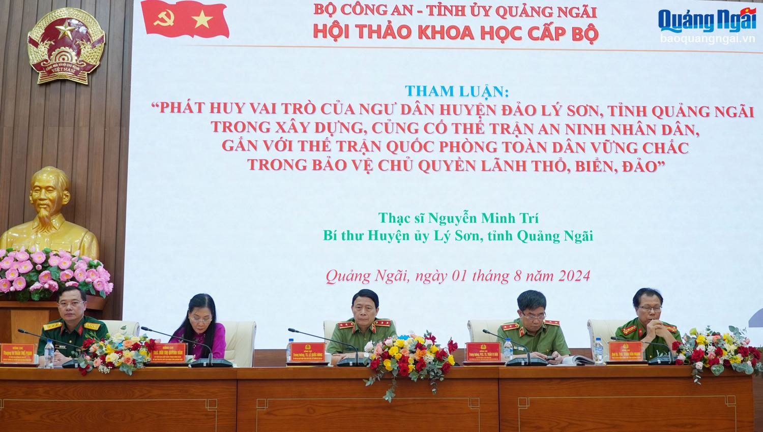 Hội thảo về xây dựng thế trận an ninh nhân dân gắn với thế trận quốc phòng toàn dân vững chắc