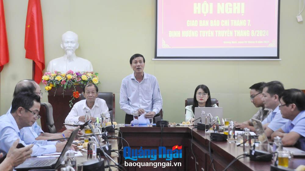 Giao ban công tác báo chí tháng 7 