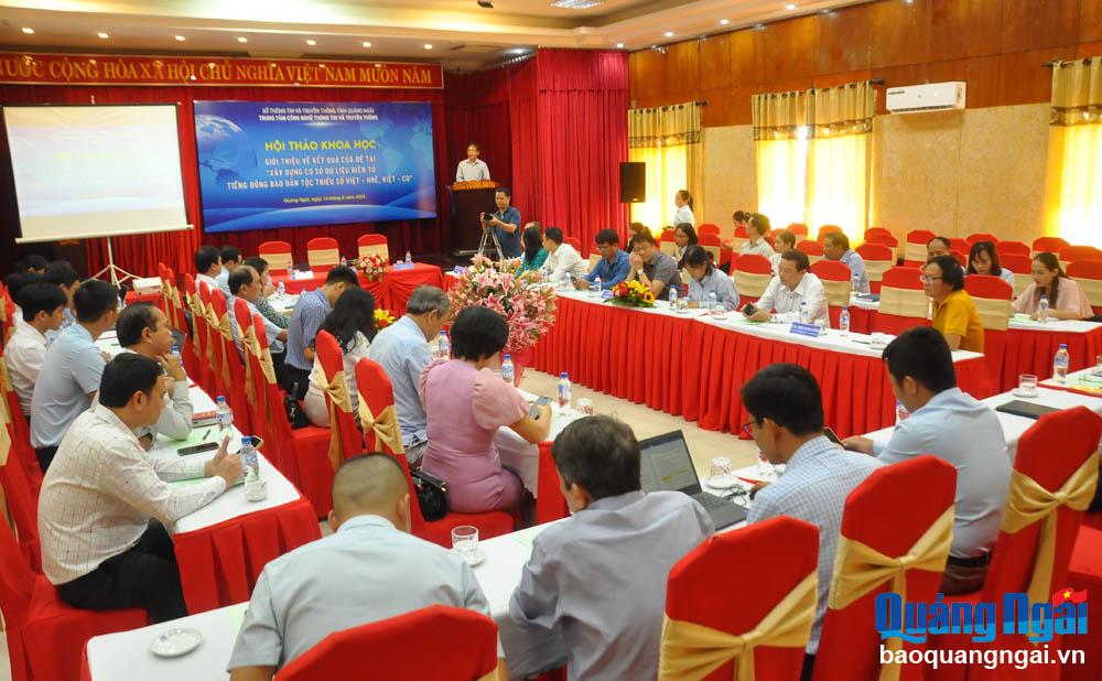 Giới thiệu cơ sở dữ liệu điện tử tiếng đồng bào dân tộc 