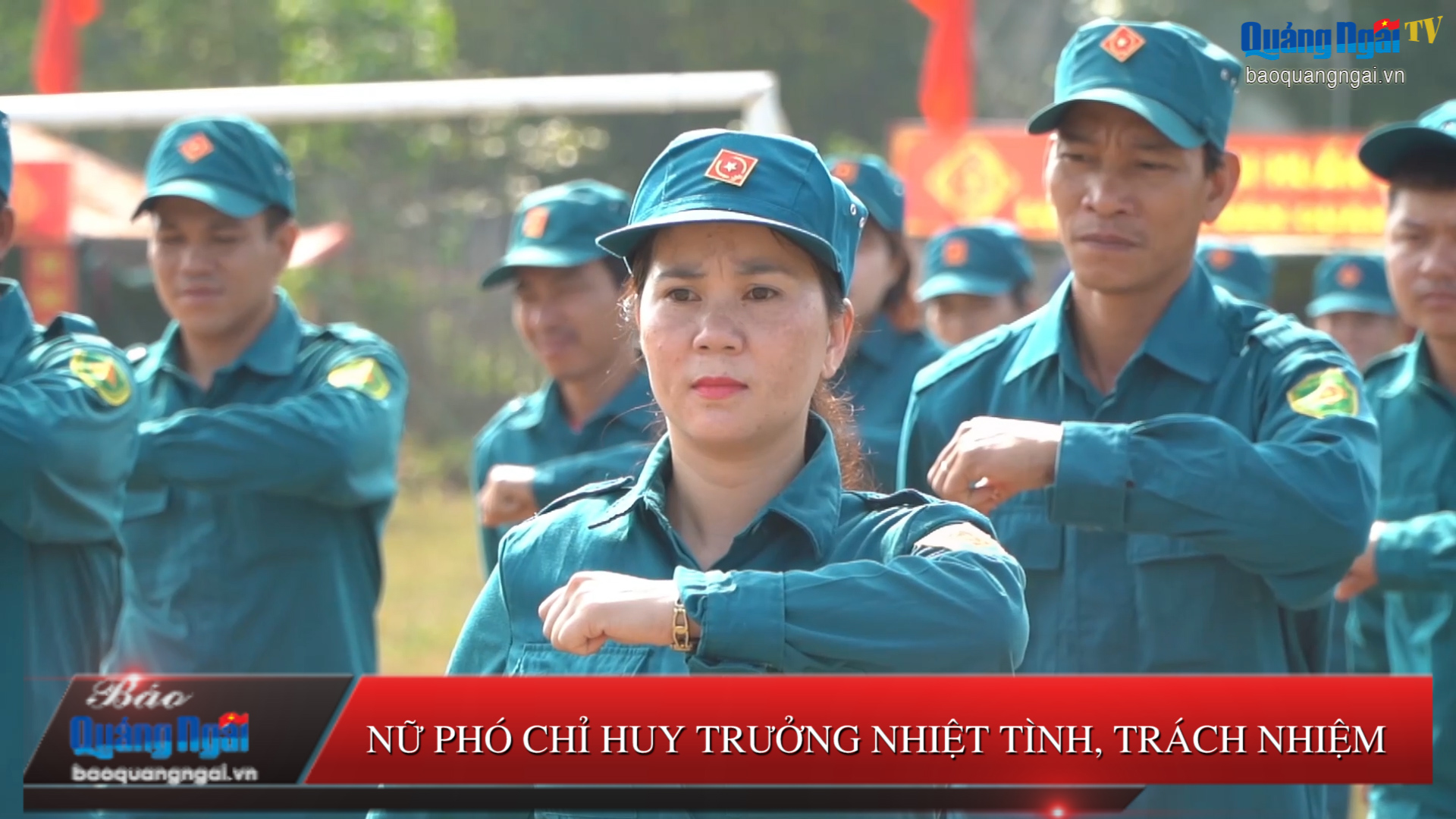 [Video]. Nữ phó chỉ huy trưởng nhiệt tình, trách nhiệm