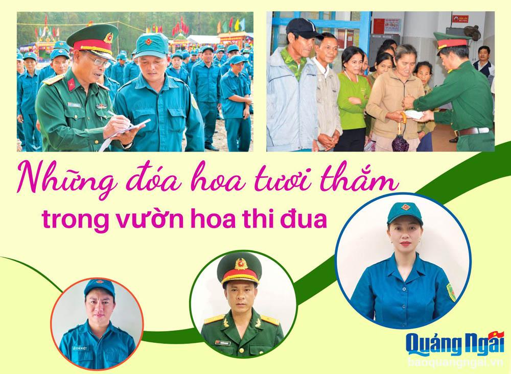 Những đóa hoa tươi thắm trong vườn hoa thi đua