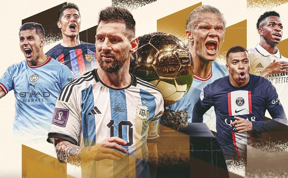 Công bố danh sách rút gọn danh hiệu Quả bóng Vàng 2023: Có Messi, vắng Ronaldo