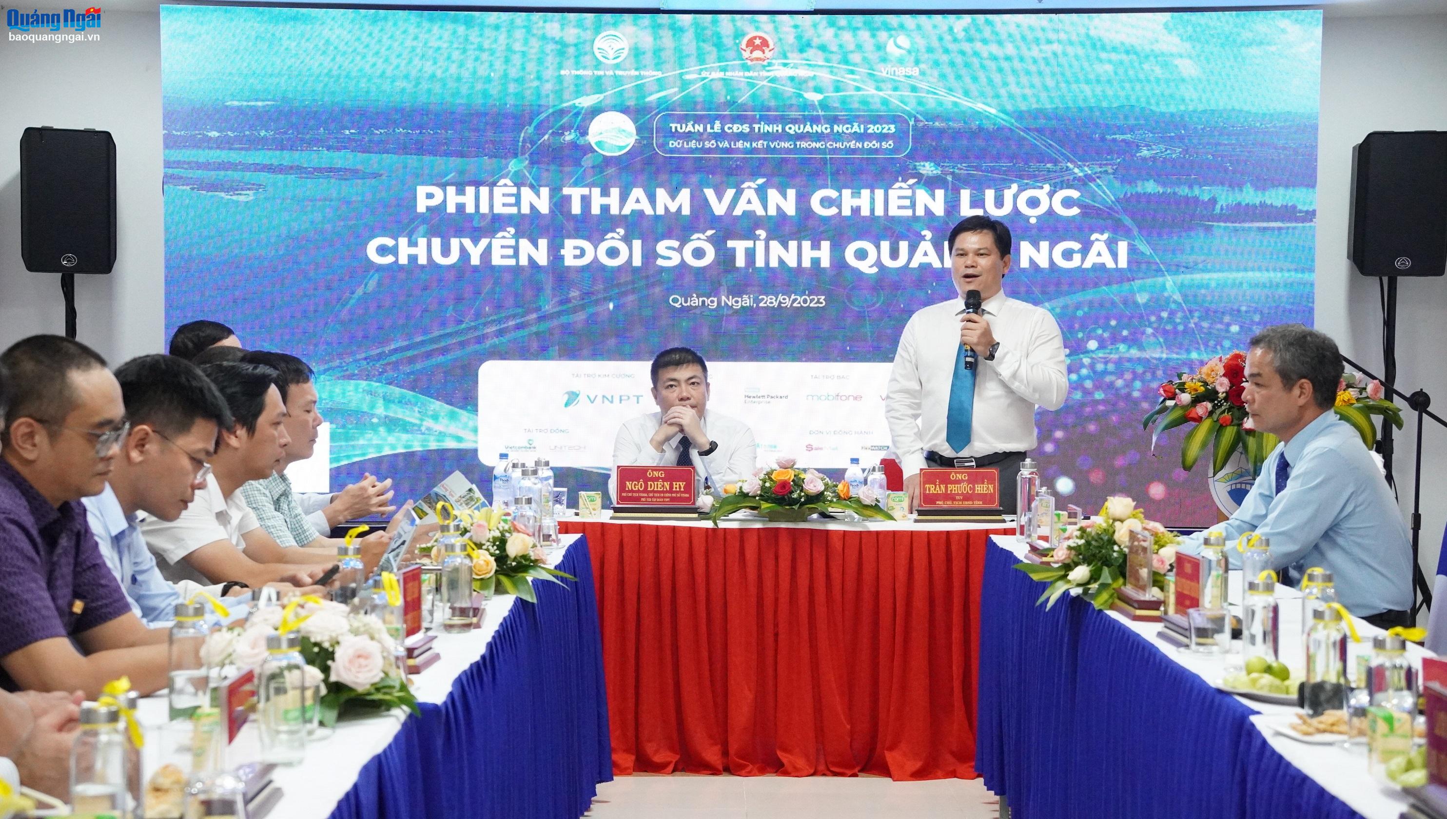 Tham vấn chiến lược Chuyển đổi số tỉnh Quảng Ngãi