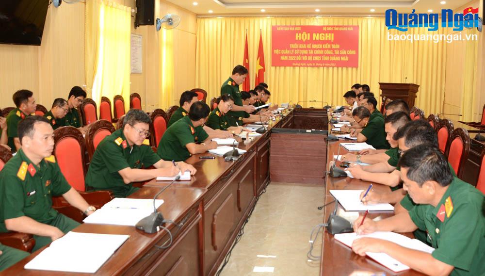 Kiểm toán 55 ngày tại Bộ Chỉ huy Quân sự tỉnh