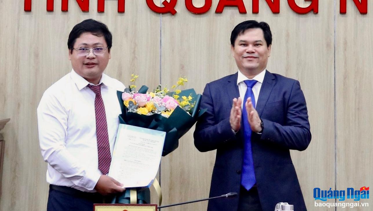 Đồng chí Võ Minh Vương giữ chức Phó Giám đốc Sở Tài nguyên và Môi trường