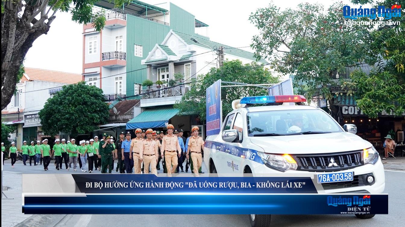 Video: Đi bộ hưởng ứng hành động “Đã uống rượu, bia - Không lái xe”