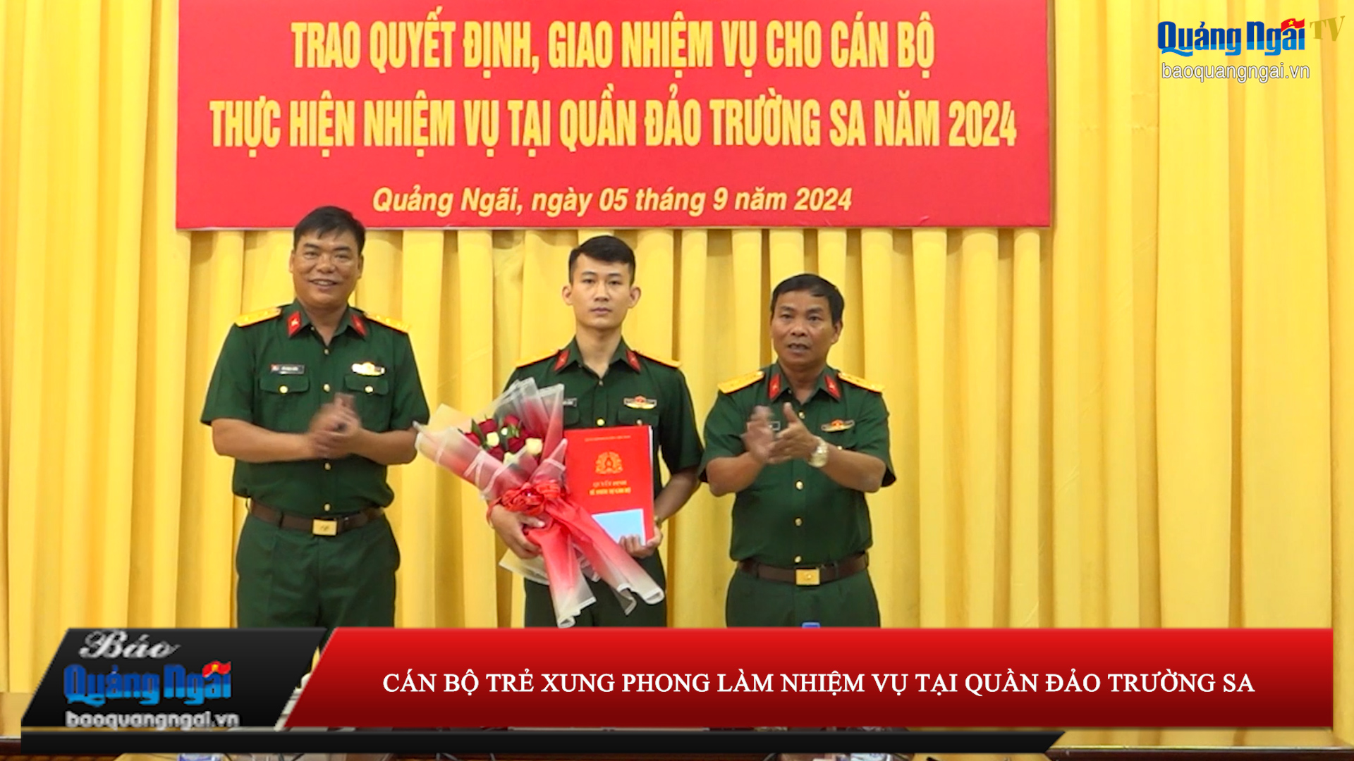 [Video]. Cán bộ trẻ xung phong làm nhiệm vụ tại Quần đảo Trường Sa 