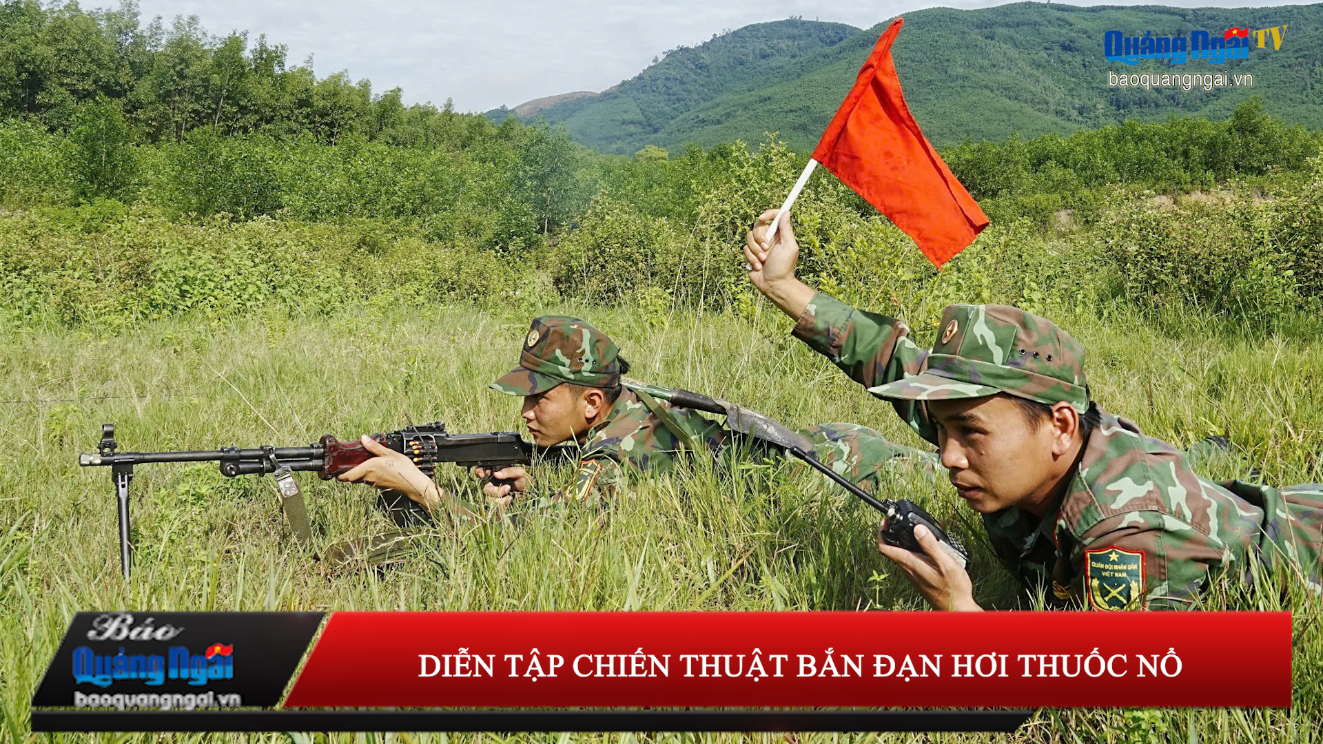 [Video]. Diễn tập chiến thuật bắn đạn hơi thuốc nổ