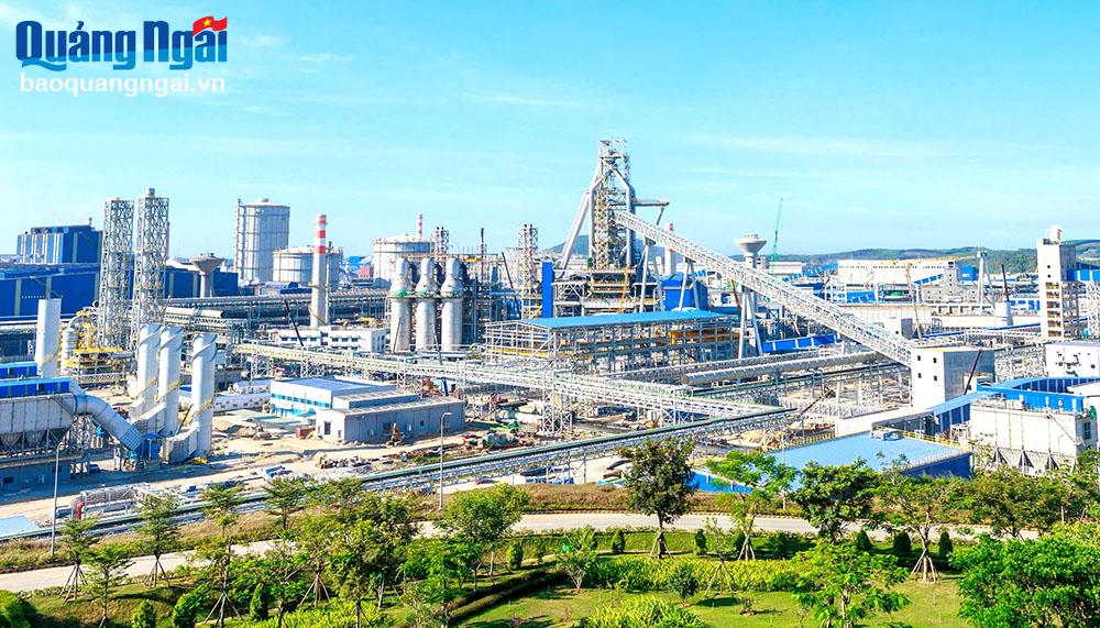 Khu liên hợp sản xuất gang thép Hòa Phát Dung Quất 2: Thi công đạt mục tiêu