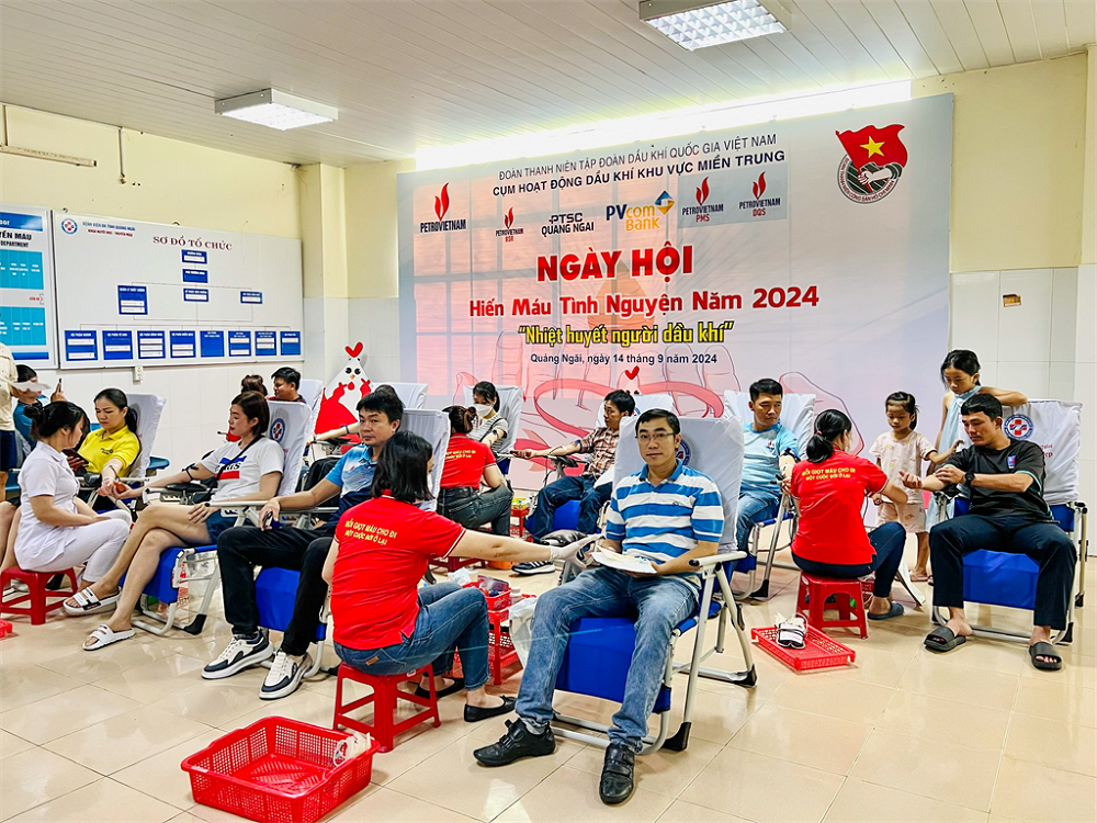 Ngày hội hiến máu “Nhiệt huyết người Dầu khí” năm 2024