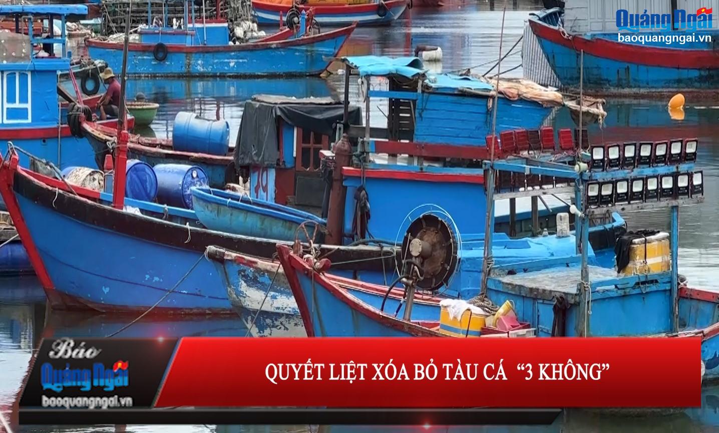 [Video]. Quyết liệt xóa bỏ tàu cá “3 không”