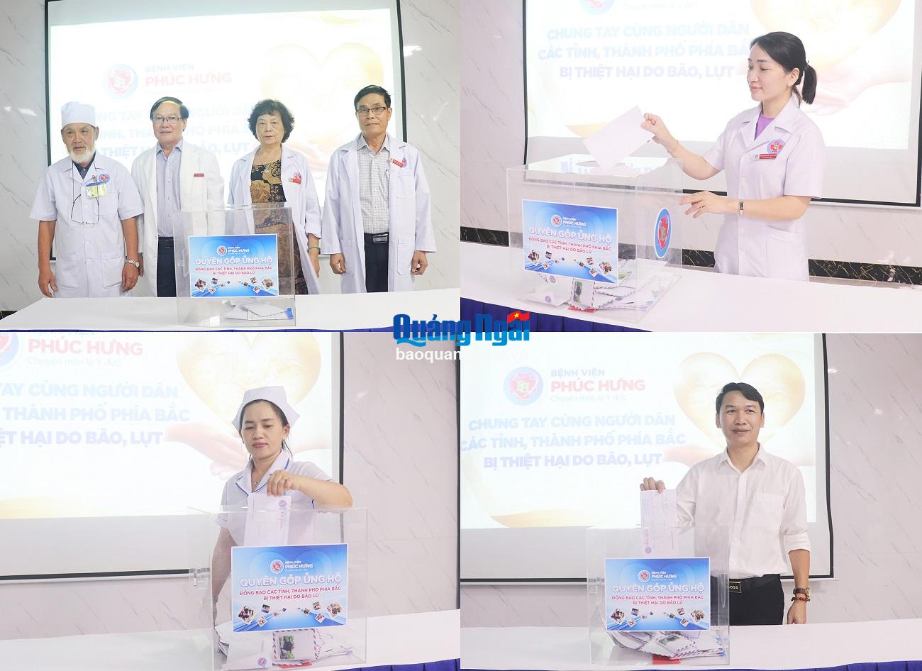 Bệnh viện Phúc Hưng quyên góp hơn 113 triệu đồng hỗ trợ đồng bào miền Bắc