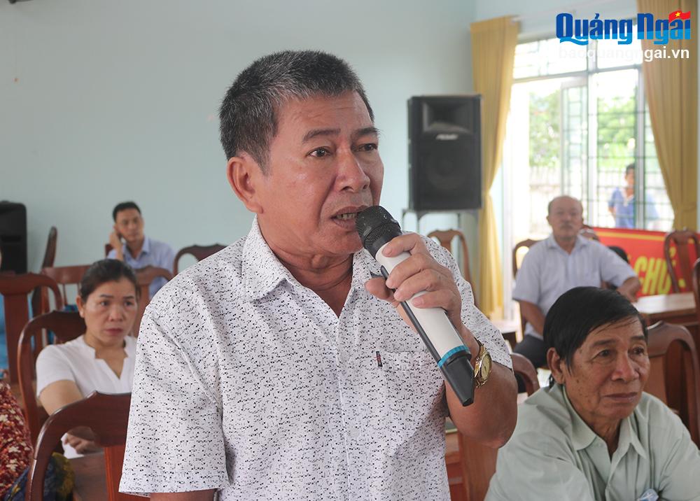 Đại biểu HĐND tỉnh tiếp xúc cử tri xã Phổ Nhơn