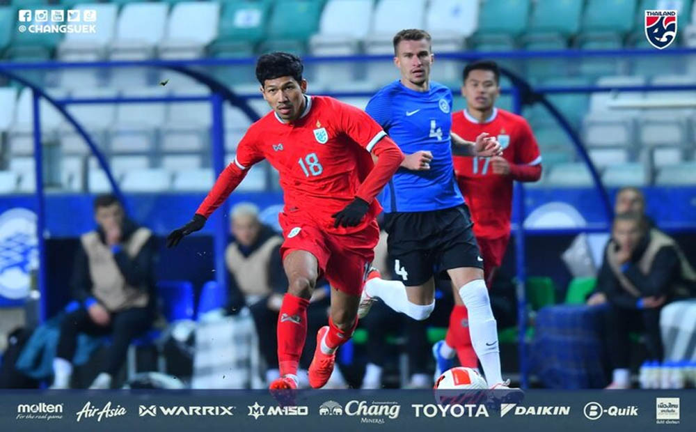 Tuyển Thái Lan cầm hòa đội bóng châu Âu