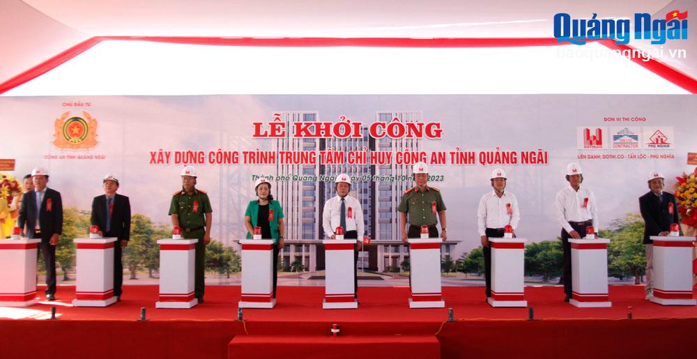 Khởi công xây dựng Trung tâm chỉ huy Công an tỉnh