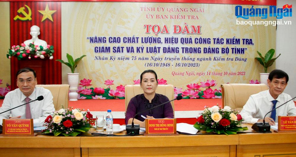 Tọa đàm “Nâng cao chất lượng, hiệu quả công tác kiểm tra, giám sát và kỷ luật Đảng trong Đảng bộ tỉnh”