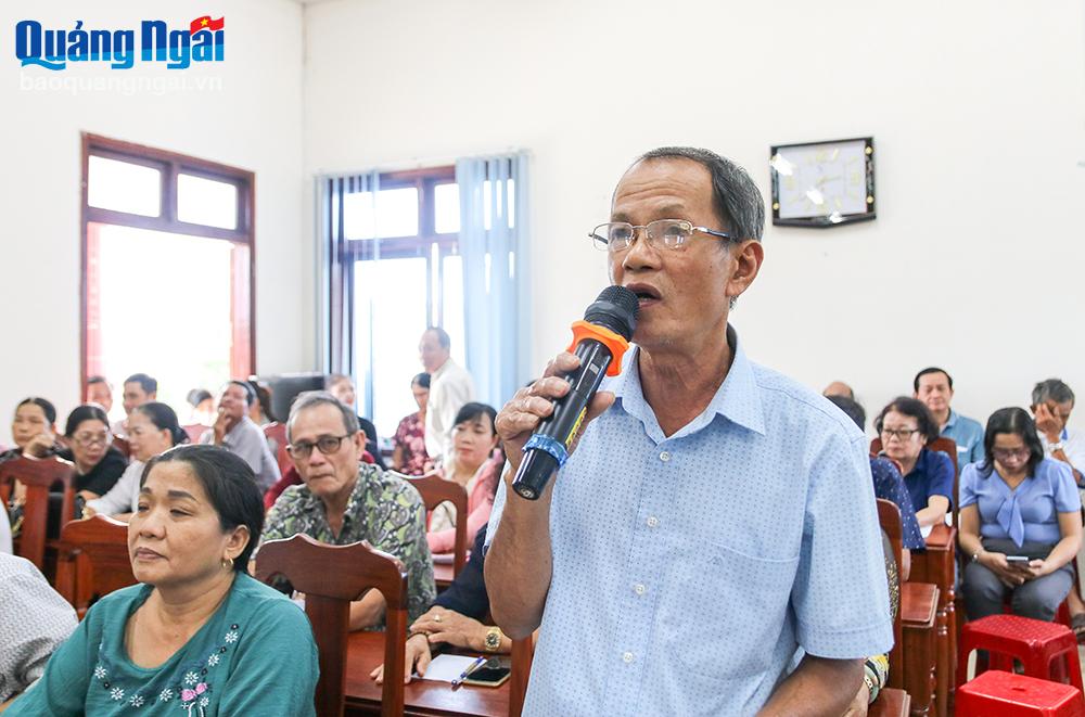 Đoàn đại biểu Quốc hội tỉnh tiếp xúc cử tri phường Quảng Phú