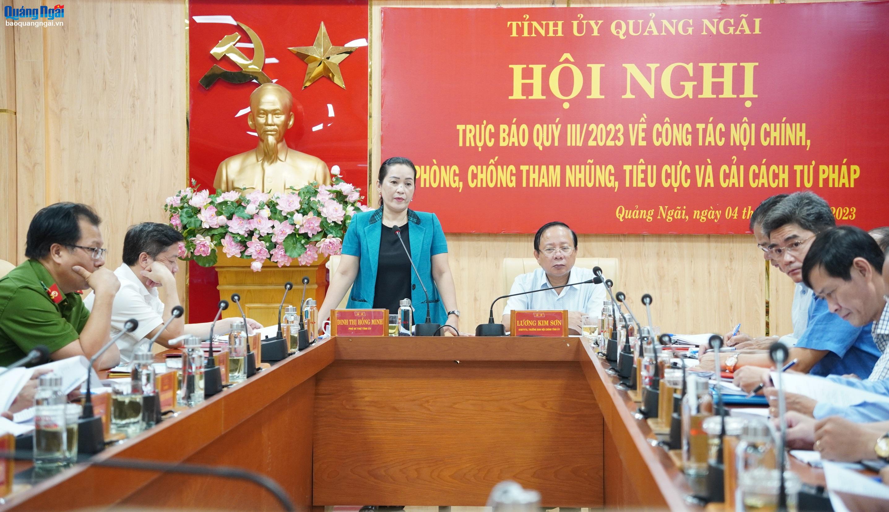 Trực báo Khối Nội chính quý III/2023