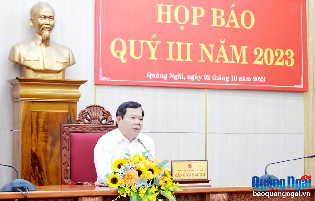 UBND tỉnh họp báo quý III/2023