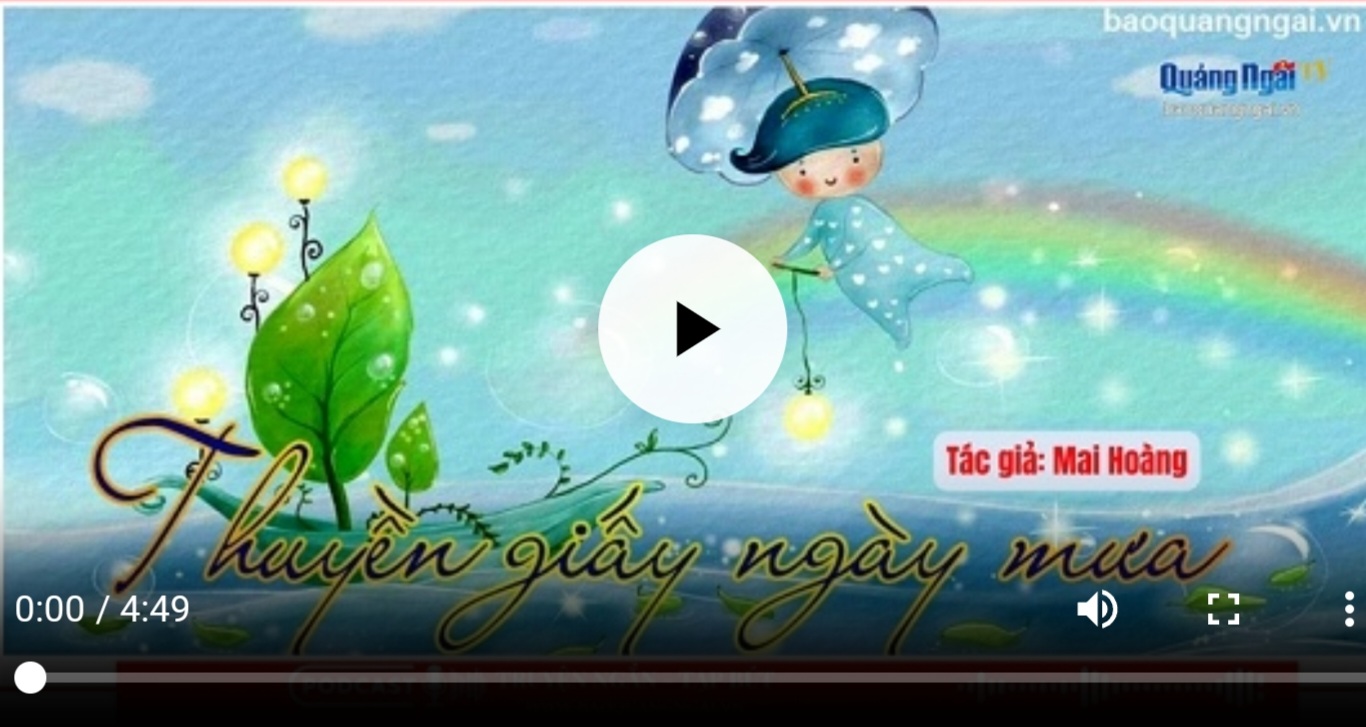 Podcast Truyện ngắn - Tạp bút: Thuyền giấy ngày mưa