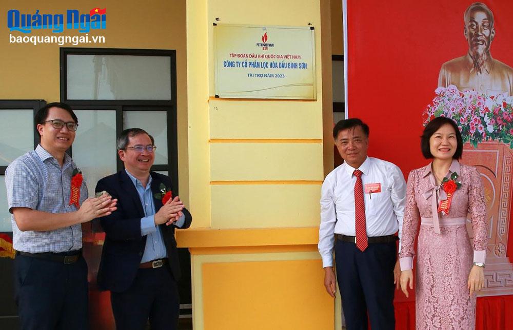 Khánh thành công trình giáo dục do BSR tài trợ 