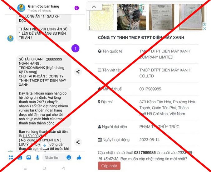 Quảng Ngãi: Liên tiếp “sập bẫy” thủ đoạn giả mạo thương hiệu để lừa đảo chiếm đoạt tài sản