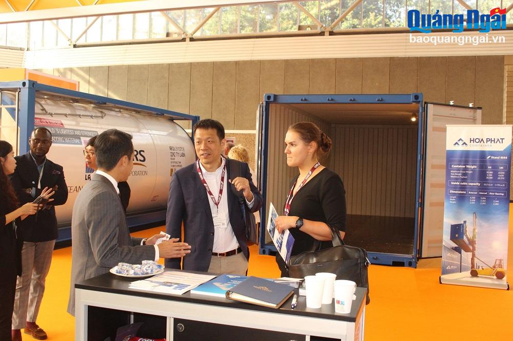 Hòa Phát lần đầu tham gia triển lãm quốc tế về container tại Hà Lan