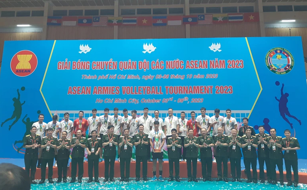 Việt Nam vô địch giải bóng chuyền nam Quân đội các nước ASEAN