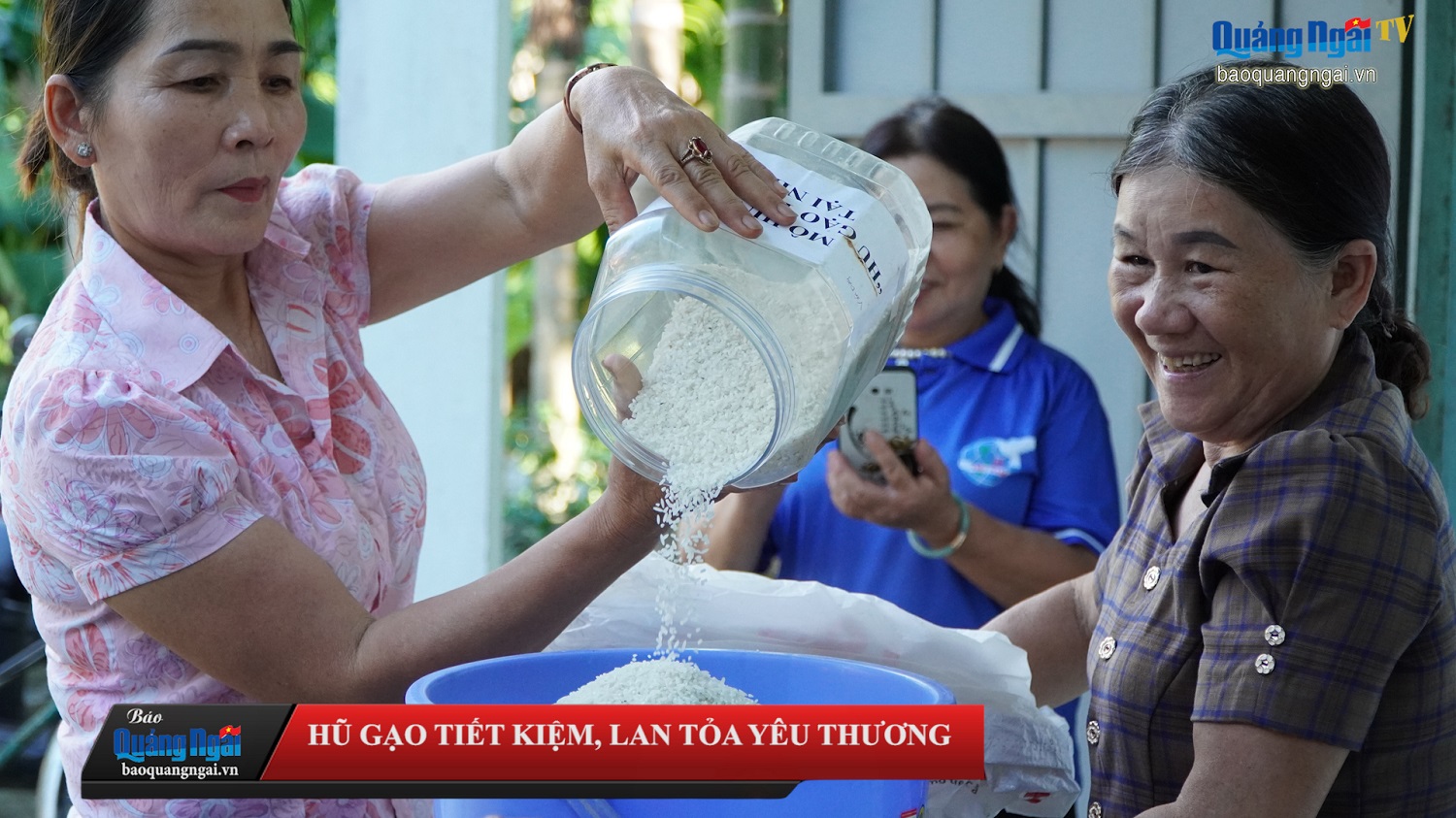 [Video]. Hũ gạo tiết kiệm, lan tỏa yêu thương