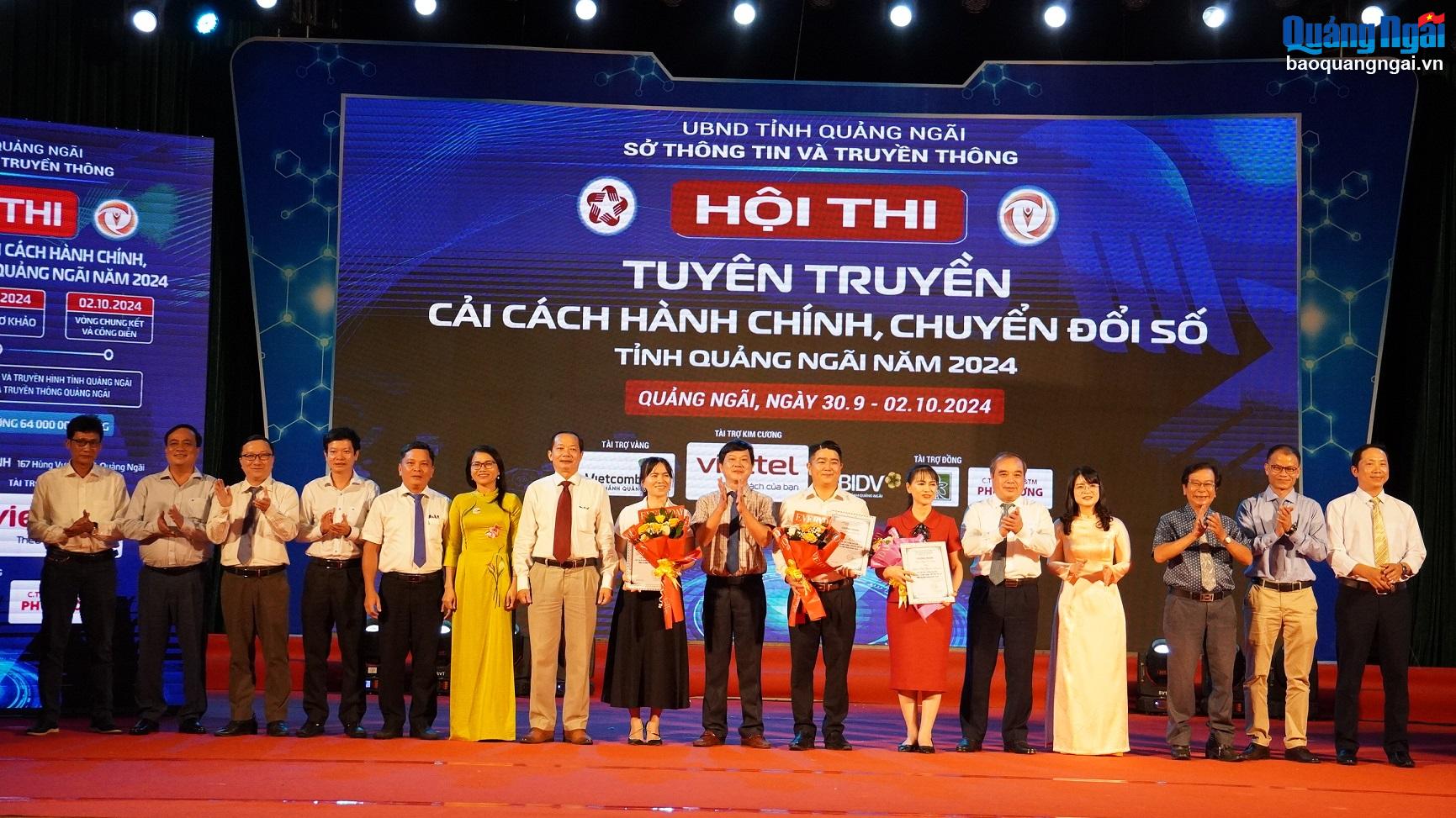 Trao giải hội thi tuyên truyền cải cách hành chính, chuyển đổi số