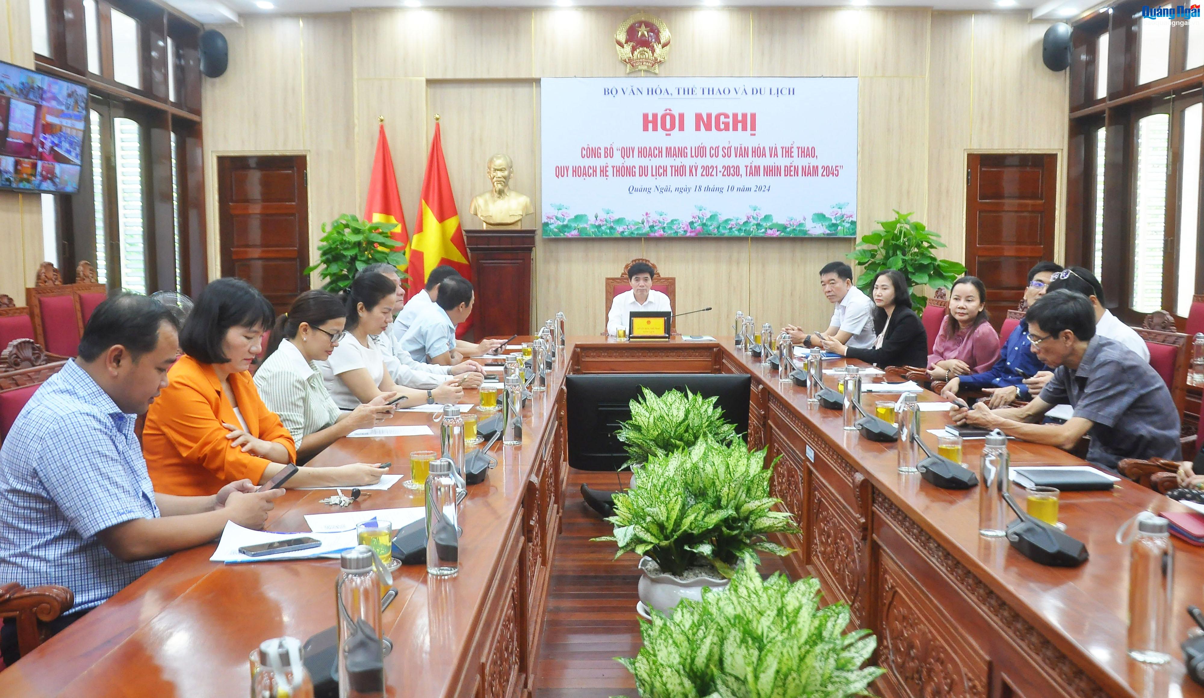 Công bố quy hoạch mạng lưới cơ sở văn hóa, thể thao và hệ thống du lịch