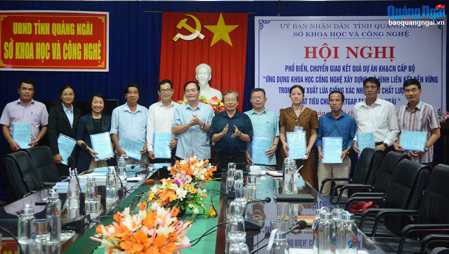 Chuyển giao kết quả dự án khoa học và công nghệ